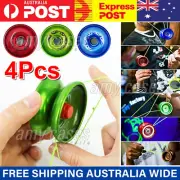 4X Aluminum Professional Yo-Yo Bundle Bearing Ball Kids Toy Magic YoYo MEL