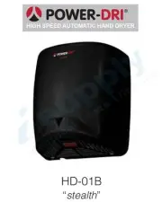 POWER DRI High Speed Automatic Hand Dryer Black HD-01B