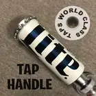 ultra SHORT STUBBY mini 3in MILLER LITE beer TAP HANDLE marker pull TAPPER KNOB
