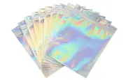 (50) Holographic Mylar Ziplock Pouches Bags Resealable Smell Proof 10x12inches