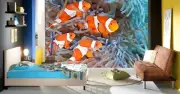 3D Sea Clownfish G5993 Wallpaper Wall Murals Removable Self-adhesive Honey