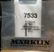 Marklin HO Scale 7241 Signal Base #7533 NOS