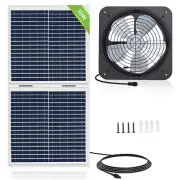 ECO-WORTHY 25W Solar Powered Attic Ventilator Gable Roof Vent Fan with 30W Fo...