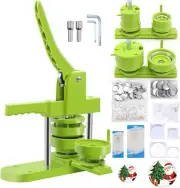 Button Maker Machine - Multiple Sizes 1.25In+2.25In, Kit for DIY Gifts, Button P