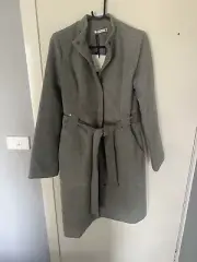 Cooper St Grey Marle Long Belted Coat Jacket BNWT Size 6 RRP 229.95