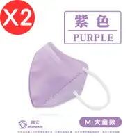 在飛比找誠品線上優惠-【興安】 兒童3D立體醫療口罩/ 紫色 大童 50入/2盒