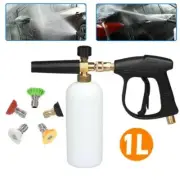 1/4" Snow Foam Car Washer Gun Soap Lance Cannon High Pressure Spray Jet Bottle