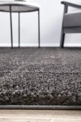 Mangia Soft Plush Seal Grey Shaggy Floor Rug - 5 Sizes **FREE DELIVERY**
