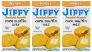 Jiffy Honey Corn Muffin Mix (Pack of 3) 8.5 Ounce Boxes