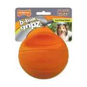 Power Play Basketball B-Ball Gripz Fetch Toy Squeaky Ball Chew Toy for Dogs M...