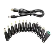 Universal 5V USB to 5.5x2.1mm Power Cable USB Power Charger Plug Adapter