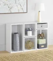 5-Piece Clip & Cube Organizer, White By Whitmor - NEW - Free Shipping