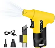 Kcolly Electric Air Duster 130000RPM Mini Turbo Fan Blowing and Suction Dual-Purpose Dust Removal Jet Dry Blower Portable Handheld Compressed Air Duster for Home Cars Computers Keyboards Built-in