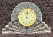 VINTAGE Hand Cut and Hand Blown Crystal Mantle Clock - Made in Croatia