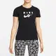 Nike W NSW Tee SS Sport Daisy [DN5859-010] 女 短袖上衣 T恤 休閒 花卉 黑