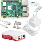 Raspberry Pi 4 1 GB Starter Kit, USB-C Power Supply 15 W, Housing, 64 GB Edition, 4K Micro HDMI Cable, Heatsink Set
