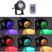 RGB Outdoor Submersible Lights Spotlight for Pond 10W Underwater Lights Waterproof Decorative for Swimming Pool Courtyard Garden 12V