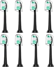 SuitShine Replacement Toothbrush Heads Compatible with AquaSonic for Black Series, Black Series Pro, Vibe Series, Vibe Series Pro, Duo Series Pro Electric Toothbrush, 8 Pack