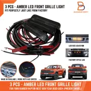 3PCS AMBER LED FRONT GRILLE LIGHT LAMP FOR FORD RANGER RAPTOR PY NEXT GEN 22-25 (for: Ford)