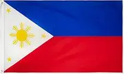 DANF Philippines Flag 3x5 Foot Filipino Philippine National Flags Polyester with Brass Grommets 3 X 5 Ft