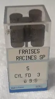 CLOSEOUT FRAISES RACINES SP CYLINDER SQUARE FINE CUT 9.5 ( 5 PIECES FOR 20.00)