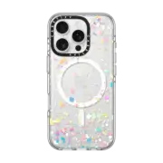 iPhone 16 Pro Clear Case MagSafe Compatible Pastel Confetti Explosion Transparent