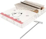 CIMAXIC Acrylic Key Thumb Piano Transparent Kalimba Music Instrument with Seventeen Tones Easy to Play for Beginners Portable Design for Music Lovers for Travel and Outdoor Fun