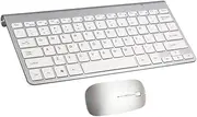 Ultra-Thin Wireless Keyboard Mouse Set 2.4g Mini Keyboard for Home Office Computer Keyboard Mouse