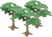 IWOWHERO 3pc Artificial Landscape Trees Model Building Trees Mini Pines Cypress Realistic Craftwork Greenery Accessory for Projects DIY Scenery Landscape