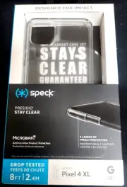 Speck Presidio Stay Clear Series Hard Case for Google Pixel 4 XL - Clear