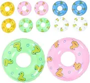 GARIOUANS 20pcs Mini Swimming Decorative Props for Dollhouse Tiny Swim for Miniature Scenes Cute Photo Props Multi-Colored Mini House Decorations