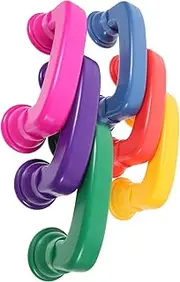 Parliky 6pcs Colored Reading Whisper Phone for Learning Auditory Feedback Prop for Speech Development Safe Material Bright Colors for Fun Play