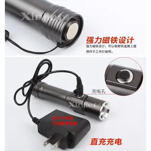 信捷【A57】XPE Q5 LED 強光手電筒 伸縮變焦 強力磁鐵 維修 汽修 工作燈