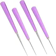 Homoyoyo 4Pcs Tipped Bead Reamer Tool for Jewelry Making Multi Functional Hand Drill for Expanding Beads Gemstones Pearls Beginner Friendly Crafting Accessories