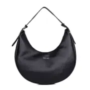 Kate Hill Women's Sabrina Shoulder Bag w/ Adjustable Strap Handbag Black