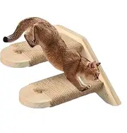 Cleaver Step and Pencil Rod for Cats - Walled Cat Staircase Made of Natural Pine Wood | Floating Cat Shelf for Home Cats, Space - Salvation Climbing Shelf, Stable Wall Furniture for Cats, Cat Seat Rod