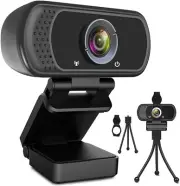 TOP 1 AMAZON Webcam HD 1080p Web Camera, USB PC Computer Webcam with Microphone