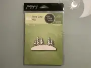 Poppy Stamps “Tree Line Hill” Cutting Die (New)