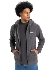 [Quiksilver] Keller Block Zip-Up Hoodie in Grey