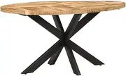 Furniture Drop-Leaf Dining Table Round MDF White