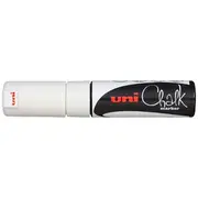 Uni Liquid Chalk Marker Chisel Tip White