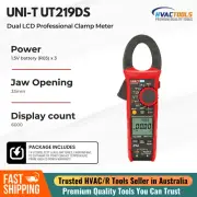 Uni-T UT219DS Dual LCD Professional Clamp Meter - True RMS, 600A, CAT IV 600V