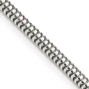 22 Inch Sterling Silver 3mm Round Snake Chain