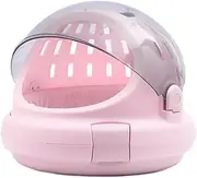 Folpus Pet Travel Carrier, Cat Carrier, Ventilated Dog Crate Cage Breathable Small Dog Carrier Pet Carrier Outdoor Travel Carrier, Pink