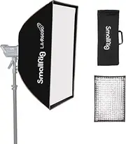 SmallRig Softbox 60 x 90cm / 23.6" x 35.4", Studio Rectangular Soft Box with Diffuser and Honeycomb Grid, for Bowens Mount COB Video Light Flash Light Portrait Photography, LA-R6090-4199