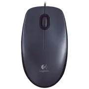 Logitech M90 Mouse - USB - Optical - Black - Cable - 1000 dpi - Scroll Wheel - Symmetrical