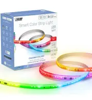 Brand New,Feit Electric 16 ft Color Changing Plug-In LED Smart Wi-Fi Light Strip
