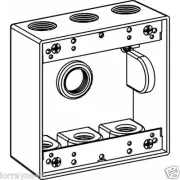 Orbit 2B50-7 2-GANG BOX 2" DEEP WITH 7 OUTLET HOLES - 1/2" SIZE