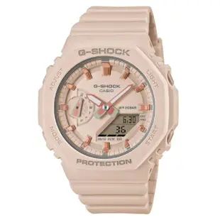 【CASIO 卡西歐】G-SHOCK 簡約輕薄 櫻花粉 八角形錶殼 GMA-S2100-4A_42.9mm