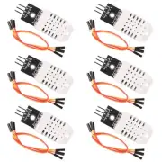 6pcs DHT22/AM2302 Digital Temperature and Humidity Sensor Module Temperature ...